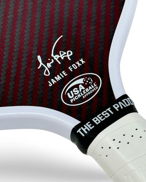 The Best Paddle (White) Ultra X Competition Series Pickleball Paddle (Raw Carbon + Aramid Fiber)